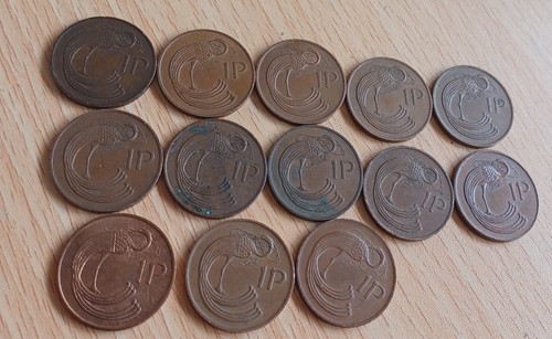Ireland coin x13 - ireland, 1p