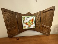 VTG MCM Wood Butterfly Shaped