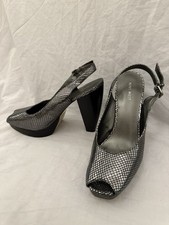Nine West Pewter Silver Block