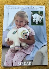 Sirdar Knitting Pattern 4610 Lamb Toy In Snuggly DK  Snowflake & Baby Crofter DK