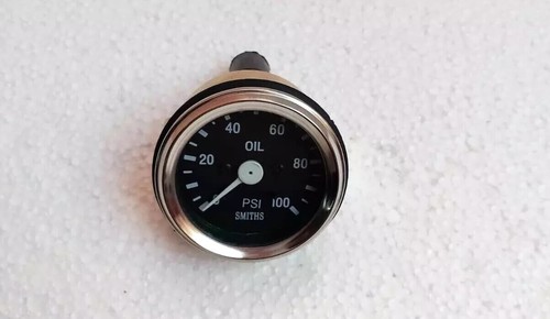 Smith black oil pressure gauge - black,