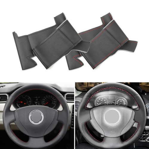 Leather steering wheel cover - leather,