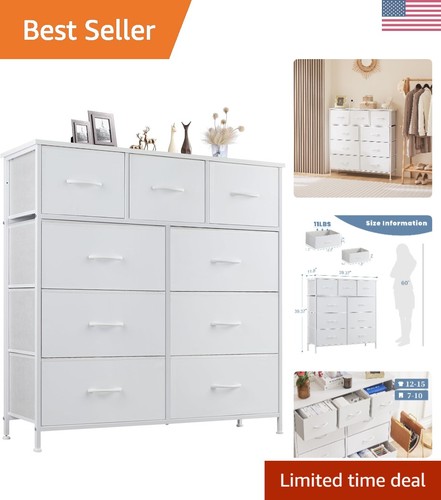 Elegant drawer dresser - 9-drawer,