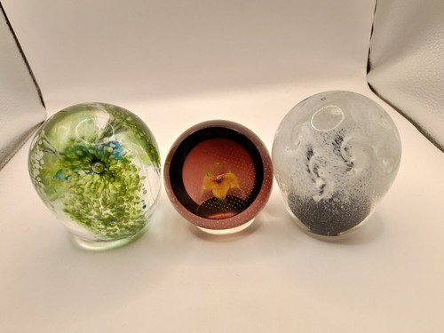 Vintage glass paperweights - vintage,