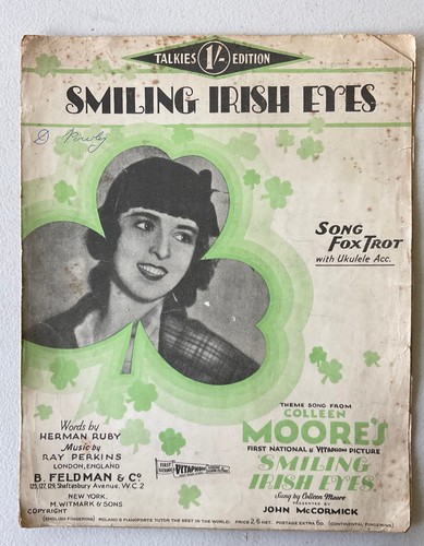 Vintage sheet music - vintage, smiling