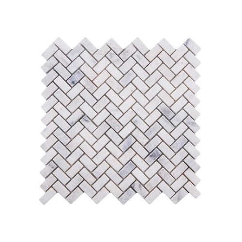 Carrara white tumbled - carrara, marble