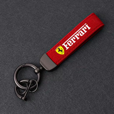 Ferrari Red Keyring Keychain Faux Leather  308 208 F40 348 F355