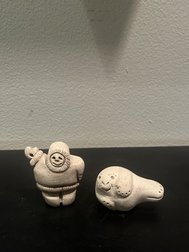 Vintage inuit art carvings - vintage,