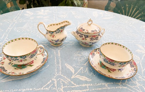 Antique minton cups saucers - cups,