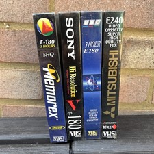 4x New & Sealed Blank VHS