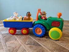 Kiddieland Farm Tractor And Trailer Old McDonald Complete Sound with All Animals