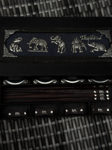 Thailand elephant wooden box - thailand,
