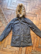 Vintage Ladies Barbour Kelsall Wax Jacket Size 8