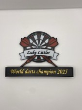 Luke Littler Darts Plaque —