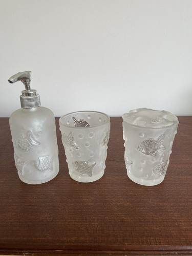 Set hadida fish - hadida, glass