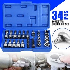 34pcs Torx Star Socket & Bit