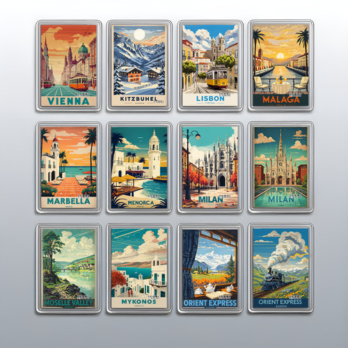 Acrylic travel city holiday - acrylic,