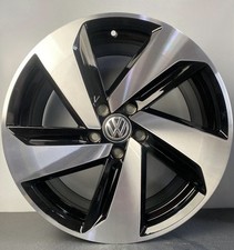 VW GOLF GTI 1X18" GENUINE MILTON KEYNES BLACK DIAMOND CUT ALLOY WHEEL S625DCB