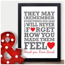 Personalised Thank You Teacher Gift Teaching Assistant Nursery Teacher Gifts