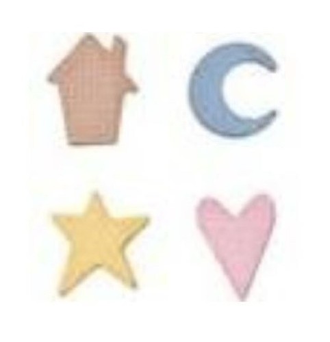 Quickutz star heart house - star,