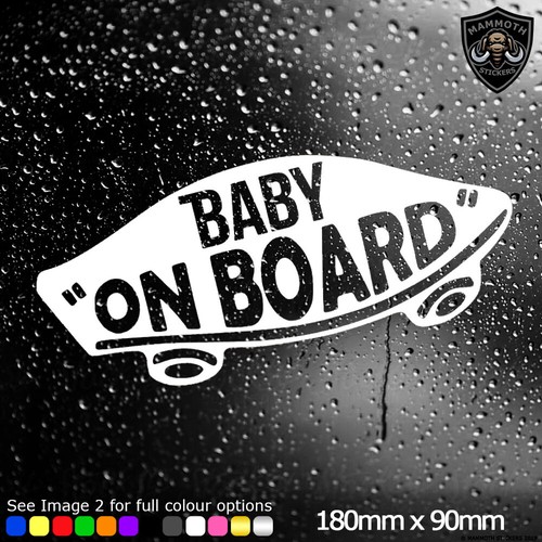 Baby board sticker vinyl - on,