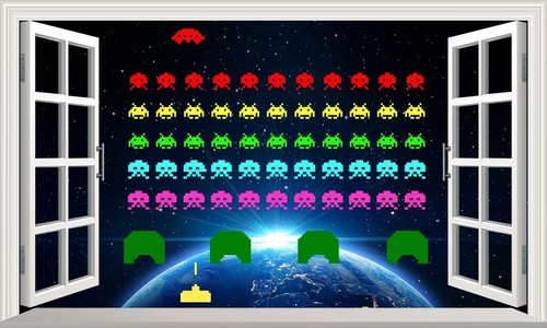 Space invaders magic window - magic,