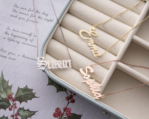 Personalised name necklace - personalised,