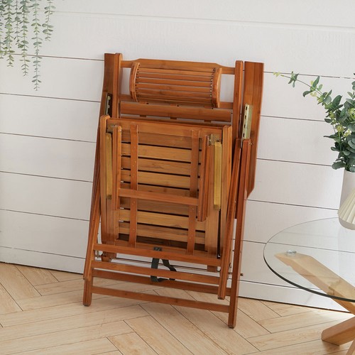 Folding footrest bamboo - folding,