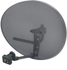 80cm Zone 2 Satellite Dish & MK4 Twin LNB For Sky Freesat HD Polesat Hotbird