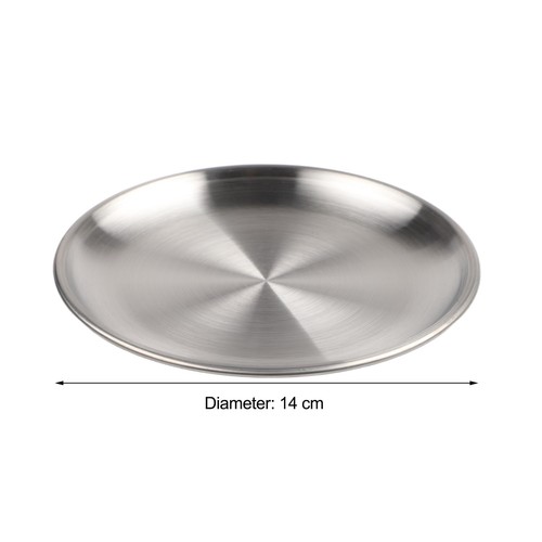 Stainless steel dinner plates - stainless,