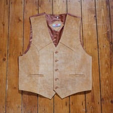 VINTAGE 80s 90s Leather Suede