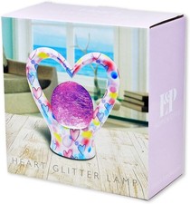 Heart LED Glitter Lamp