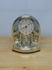 Rhythm Timemaster Fairytale Castle Revolving Pendulum Musical Mantle Clock 