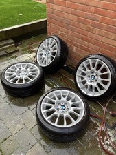 GENUINE BMW STAGGERED BBS 216m MOTORSPORT 320si ALLOY WHEELS.e90,e46,f20,f30