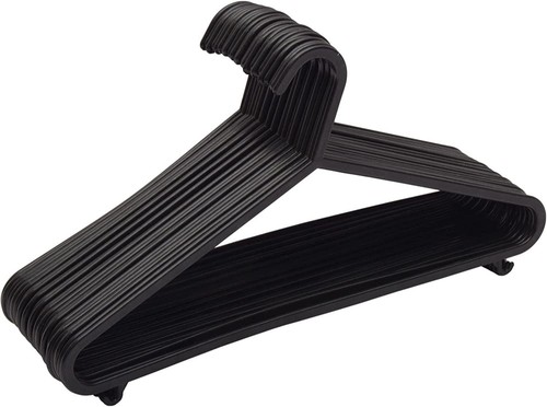 Plastic hanger black coat - hanger,