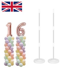 2Set Balloon Arch Set Column Stand Base Frame Kit Wedding Birthday Party Decor