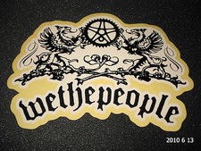1 AUTHENTIC WETHEPEOPLE BMX BIKE FRAME STICKER / DECAL WTP #6