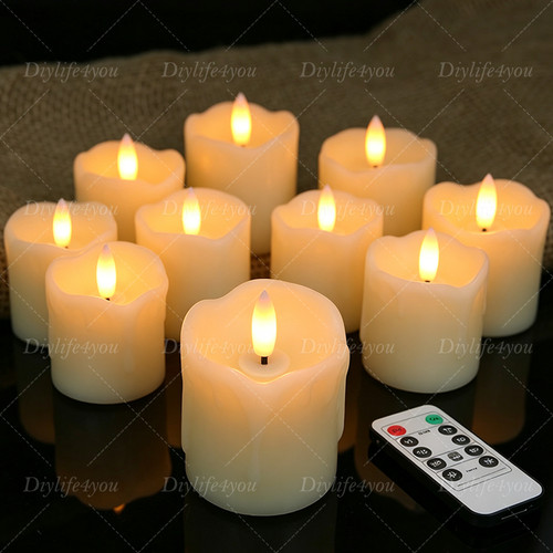 Flameless flickering 6pcs led - flameless,