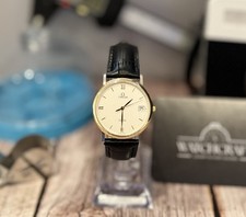 Omega De Ville Quartz Date Two Tone Gold Silver Vintage Watch 196.2432 Serviced