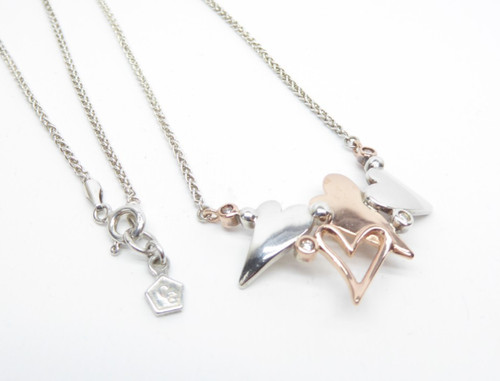 Clogau gold silver 9ct rose - silver, &
