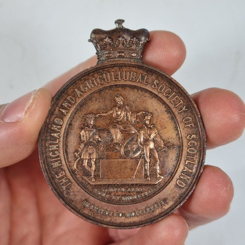 Antique bronze medal the - antique,