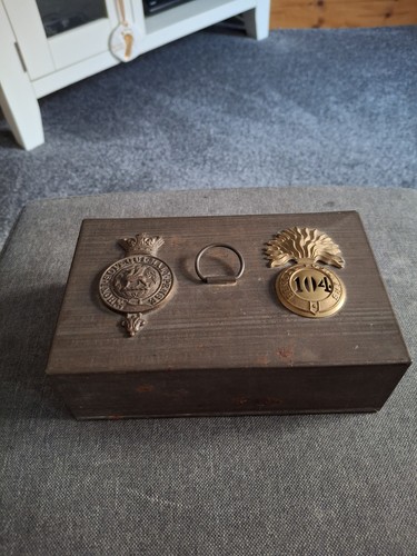 Military related tin box - related,