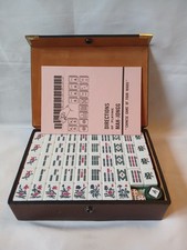 Mahjong set 148 green backed - mahjong,