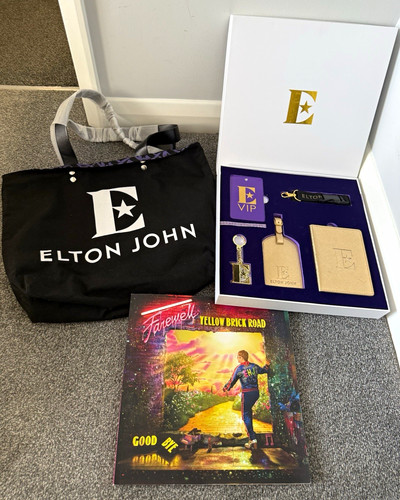 Elton john autographed vip - john,
