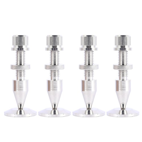 Silver loudspeaker box spikes - silver,