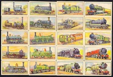 CWS Cigarette Cards - Railway Engines - complete set