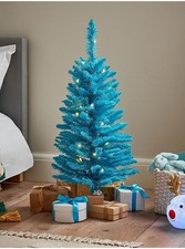 Pre-Lit Blue Christmas Tree