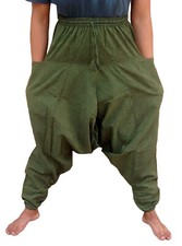 Army Green Aladdin Harem Baggy