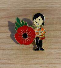 Post Lady Poppy Memorial Red