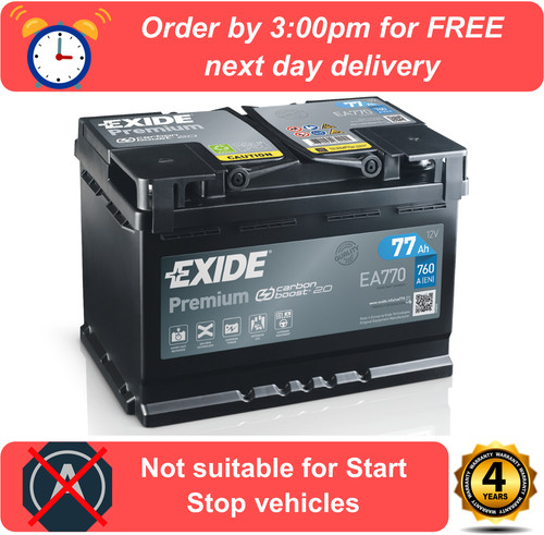 Exide ea770 car - ea770, 12v